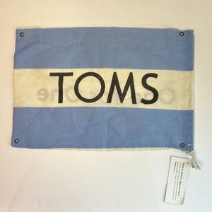 3/$12 Toms shoe dust bag flag with drawstring